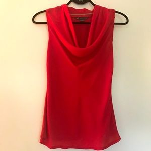 Armani Exchange A|X Cowl Neck Sleeveless Top